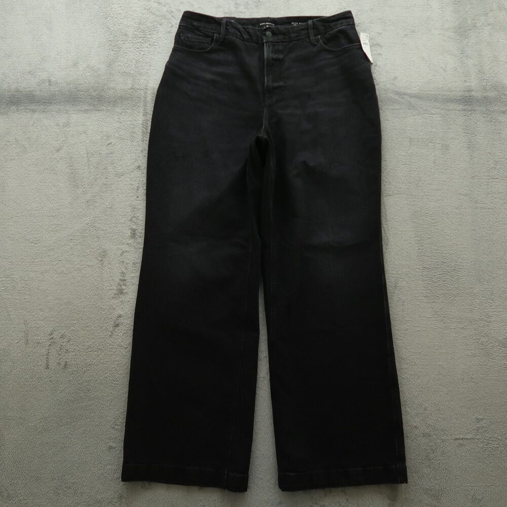 Good American Jeans Junior's 15 High-Rise Good Skate Wide-Leg 34" Inseam NWT